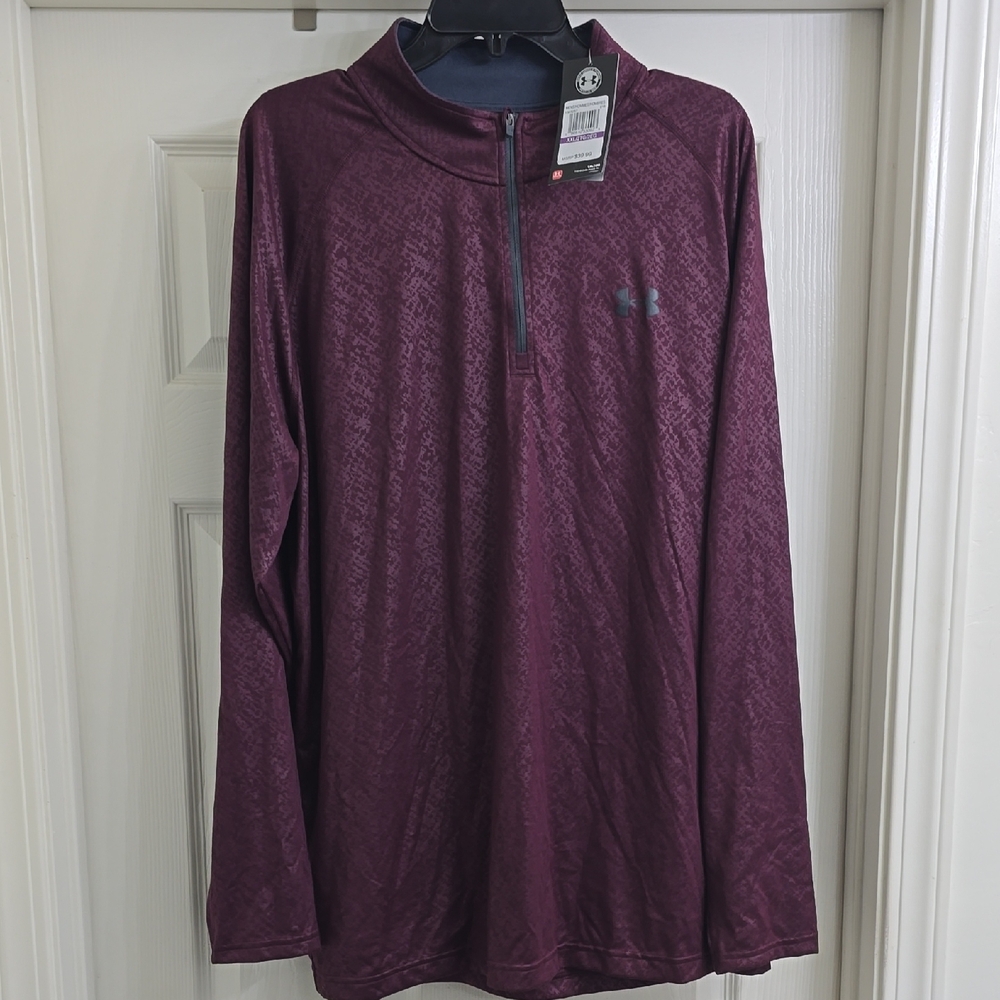 Under Armour Burgundy Half-Zip Pullover